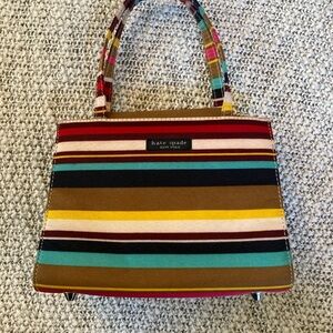 Vintage Y2K Kate Spade Colorful Striped Mini Bag